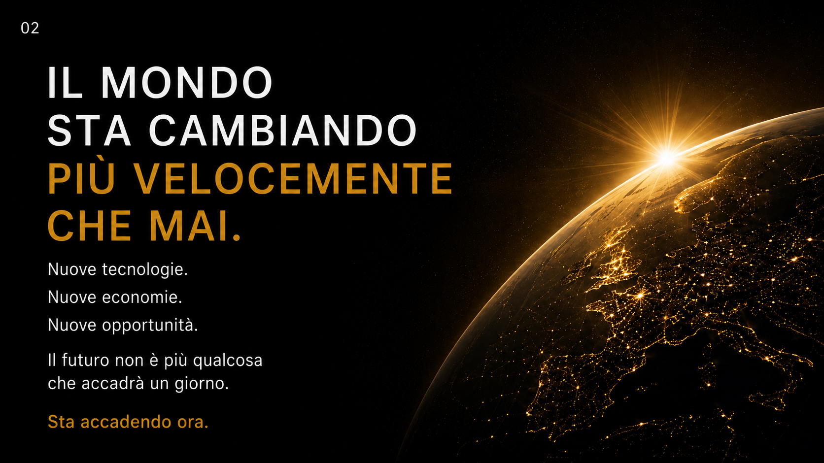 Il Mondo sta Cambiando più Velocemente che Mai